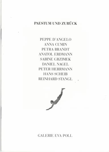 Einladung zur Ausstellung 'Paestum' - Rückseite