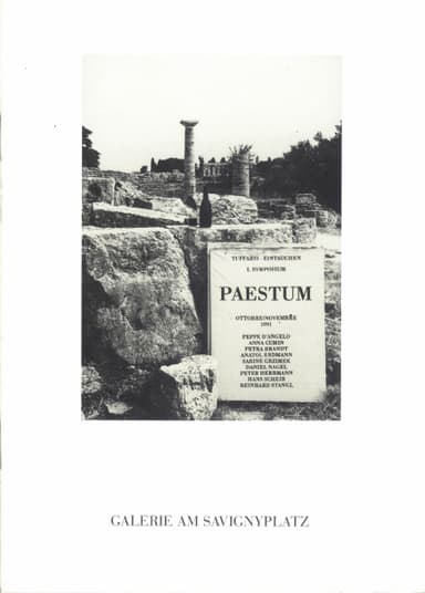 Einladung zur Ausstellung 'Paestum'