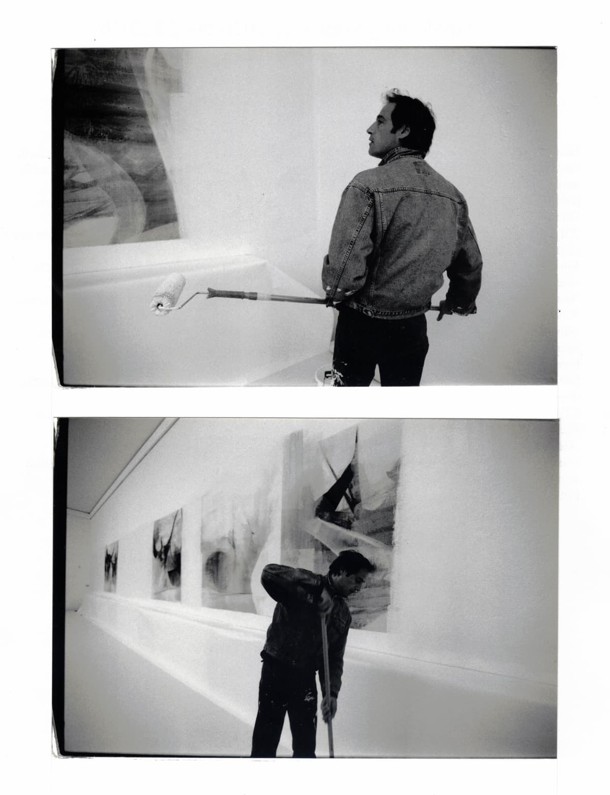 Übermalung des Wandbilds, Phase 1