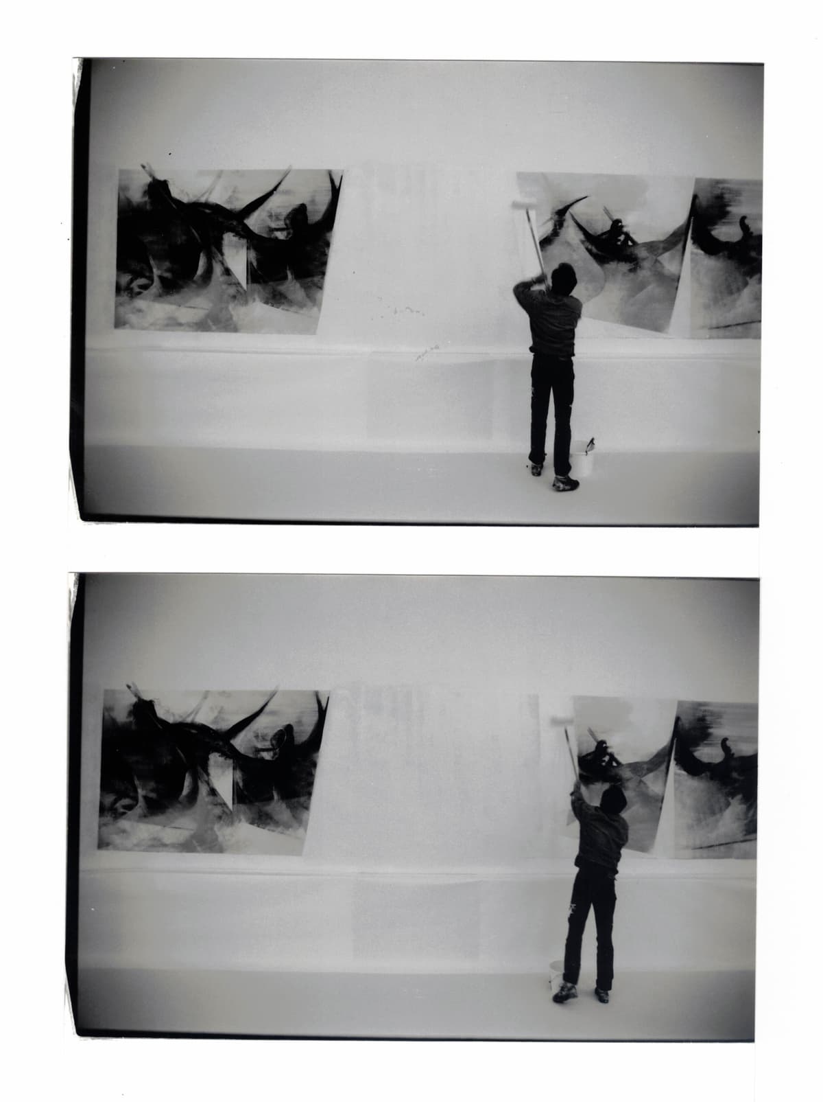 Übermalung des Wandbilds, Phase 5