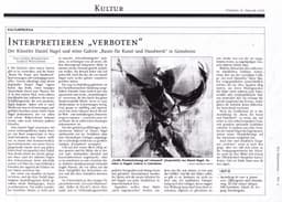 Interpretieren "verboten" - Rezension RHEINPFALZ