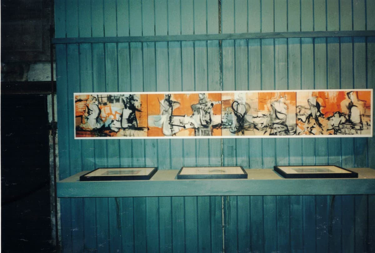 Ausstellungsansicht 'Partituren', 2003