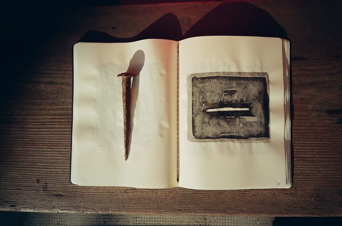 Heft mit Nagel, 2007 - Arbeit 4