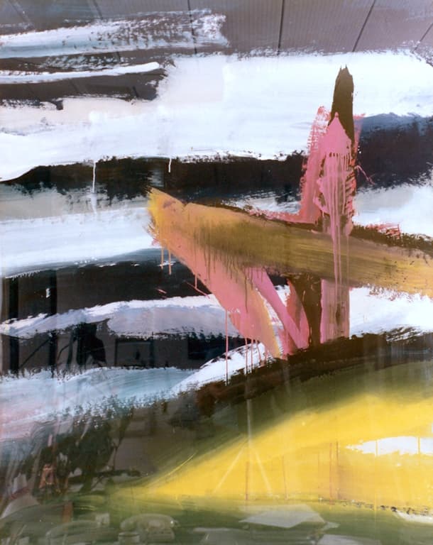 Gipfelkreuz, 1979, Leimfarbe auf Leinwand, 150 × 120 cm