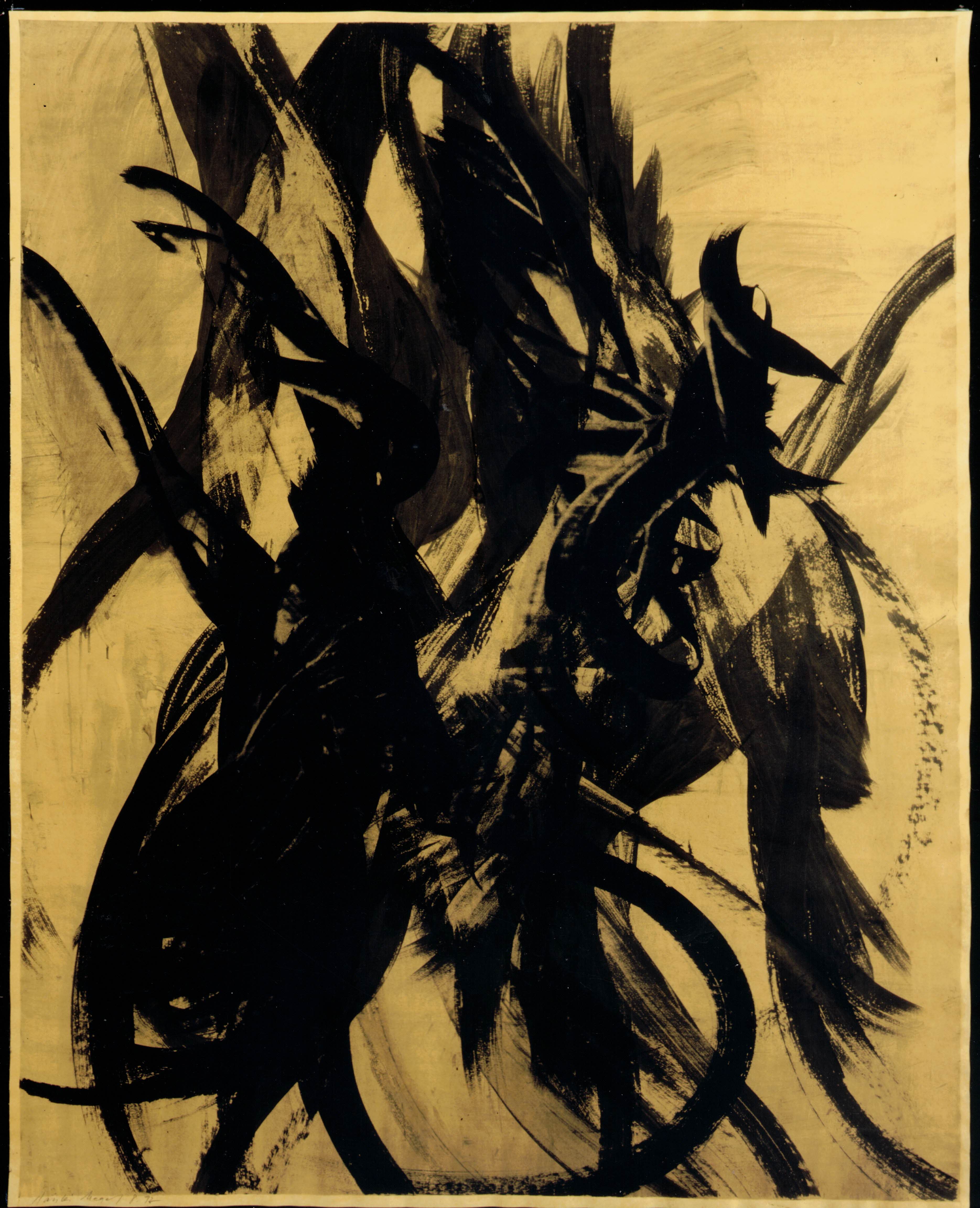 Schwarzes Pigment auf Papier Nr. 20 - Daniel Nagel (1992)